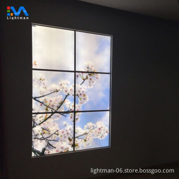 36W 40W Blue Sky LED Ceiling Panel Light 600x600